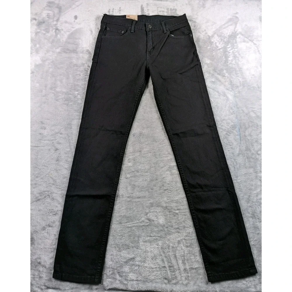 Levis 511 Jeans Mens 30x32 Black Slim Fit Tapered Stretch Denim Casual